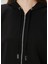 Siyah Kapüşonlu Fermuarlı Sweatshirt 5