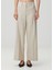 Bej Wide Leg Keten Pantolon 2