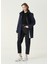 Lacivert Crop Straight Jean Pantolon 1