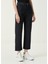 Lacivert Crop Straight Jean Pantolon 3