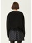 Siyah Bisiklet Yaka Logolu Sweatshirt 5