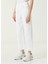 Beyaz Crop Straight Jean Pantolon 2
