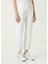 Beyaz Crop Straight Jean Pantolon 3