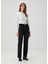 Siyah Wide Leg Jean Pantolon 1
