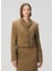 Sinead Kahverengi Crop Jersey Blazer 3