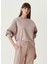 Pembe Garni Detaylı Sweatshirt 1