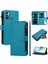 Tecno Spark 7/spark 7t Için Laimtop Kılıfı, Kart Tutuculu Fermuarlı Cüzdanlı Deri Kapaklı Kılıf-Göl Mavi (Yurt Dışından) 1
