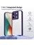 Xiaomi Redmi Note 13 4g,için Laimtop Kılıf, Kamera Lens Korumalı Hibrit 2'si 1 Arada Şeffaf Kılıf-Mor (Yurt Dışından) 5