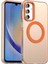 Samsung Galaxy A35,IÇIN Laimtop Kılıf, Manyetik Yarı Saydam Mat Arka Kapak, Darbeye Dayanıklı Kılıf-Turuncu (Yurt Dışından) 1