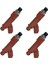 4pcs Toyota Yaris NCP90 NCP92 2nzfe 1.3l L4 23250-21060 23209-21060 Araba Nozul Enjeksiyonu (Yurt Dışından) 2