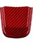 Fiat Için Gerçek Sert Karbon Fiber Çıkartma 500 Abarth 595 2020 2021 2022 2023 Araba Direksiyon Simidi Trim Aksesuarları Kırmızı (Yurt Dışından) 1