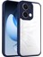 Oppo RENO13,IÇIN Laimtop Kılıf, Kamera Lens Korumalı Hibrit 2'si 1 Arada Şeffaf Kılıf-Blue (Yurt Dışından) 1