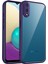 Samsung Galaxy A02/M02,IÇIN Laimtop Kılıf, Kamera Lens Korumalı Hibrit 2'si 1 Arada Şeffaf Kılıf-Mor (Yurt Dışından) 1