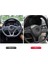 Karbon Fiber Direksiyon Simidi Dekorasyon Kapağı Çerçeve Nissan Rogue Altima Sentra Için Yaprak Versa Aksesuarları (Yurt Dışından) 3