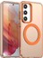 Samsung Galaxy S23 5g,için Laimtop Kılıf, Manyetik Yarı Saydam Mat Arka Kapak, Darbeye Dayanıklı Kılıf-Turuncu (Yurt Dışından) 1