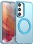 Samsung Galaxy S23 5g,için Laimtop Kılıf, Manyetik Yarı Saydam Mat Arka Kapak, Darbeye Dayanıklı Kılıf-Mavi (Yurt Dışından) 1