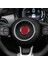 Fiat 500 2008-2023 Otomobil Direksiyon Merkezi Yüzük Kapağı Iç Aksesuarlar (Siyah) Için Gerçek Sert Karbon Fiber Çıkartma (Yurt Dışından) 2