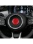 Fiat 500 2008-2023 Otomobil Direksiyon Merkezi Yüzük Kapağı Iç Aksesuarlar (Siyah) Için Gerçek Sert Karbon Fiber Çıkartma (Yurt Dışından) 3