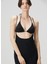 Siyah Bikini Üstlü Midi Elbise 3