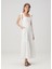 Posie Beyaz Maksi Plaj Elbisesi 1