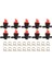 10PCS 494768 698183 Yakıt 1/4 Inç Yakıt Hattı Için Kelepçe ile Kapanan Valf Briggs &amp; Stratton Murray Toro Çim Traktör (Yurt Dışından) 3