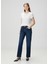 Calie Straight Koyu Mavi Jean Pantolon 1