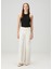 Krem Wide Leg Jean Pantolon 1