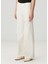 Krem Wide Leg Jean Pantolon 2