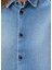 Sam Açık Mavi Crop Denim Gömlek 5