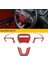 Karbon Fiber Kırmızı Direksiyon Simidi Kapağı Jeep Dodge Charger Challenger Durango 2015-2022 Araba Iç Stili (Yurt Dışından) 2