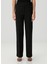 Siyah Straight Leg Pantolon 2