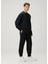 Siyah Awards Logo Baskılı Oversized Sweatshirt 3