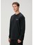Siyah Awards Logo Baskılı Oversized Sweatshirt 4