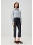 New Sailor Lacivert Crop Straight Jean Pantolon 1