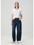 Koyu Mavi Wide Leg Jean Pantolon 1