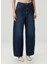 Koyu Mavi Wide Leg Jean Pantolon 3