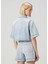 Mavi Crop Denim Gömlek 4