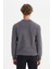 Pamuklu Regular Fit Normal Kesim Bisiklet Yaka Selanik Örgü Sweatshirt 5