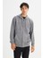 Regular Fit Normal Kesim Kapüşonlu Cepli Içi Polarlı Fermuarlı Sweatshirt 1