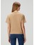 Koyu Bej Logolu T-Shirt 4