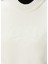 Beyaz Logo Nakışlı Sweatshirt 5