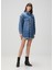 Faye Mavi Oversized Denim Elbise 1