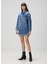 Faye Mavi Oversized Denim Elbise 2