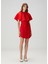 Kırmızı Mini Yün Elbise 1