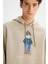 Pamuklu Içi Polarlı Regular Fit Kapüşonlu Logo Detaylı Sweatshirt 4