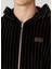 Siyah Taba Çizgili Kapüşonlu Sweatshirt 5