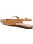 Taba Slingback Deri Ayakkabı 3