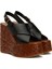 Maxime Wedge Siyah Kadın Deri Espadril 2