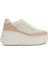 Nama Bej Beyaz Kadın Deri Sneaker 1
