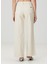 Relaxed Wide Leg Ekru Jean Pantolon 4